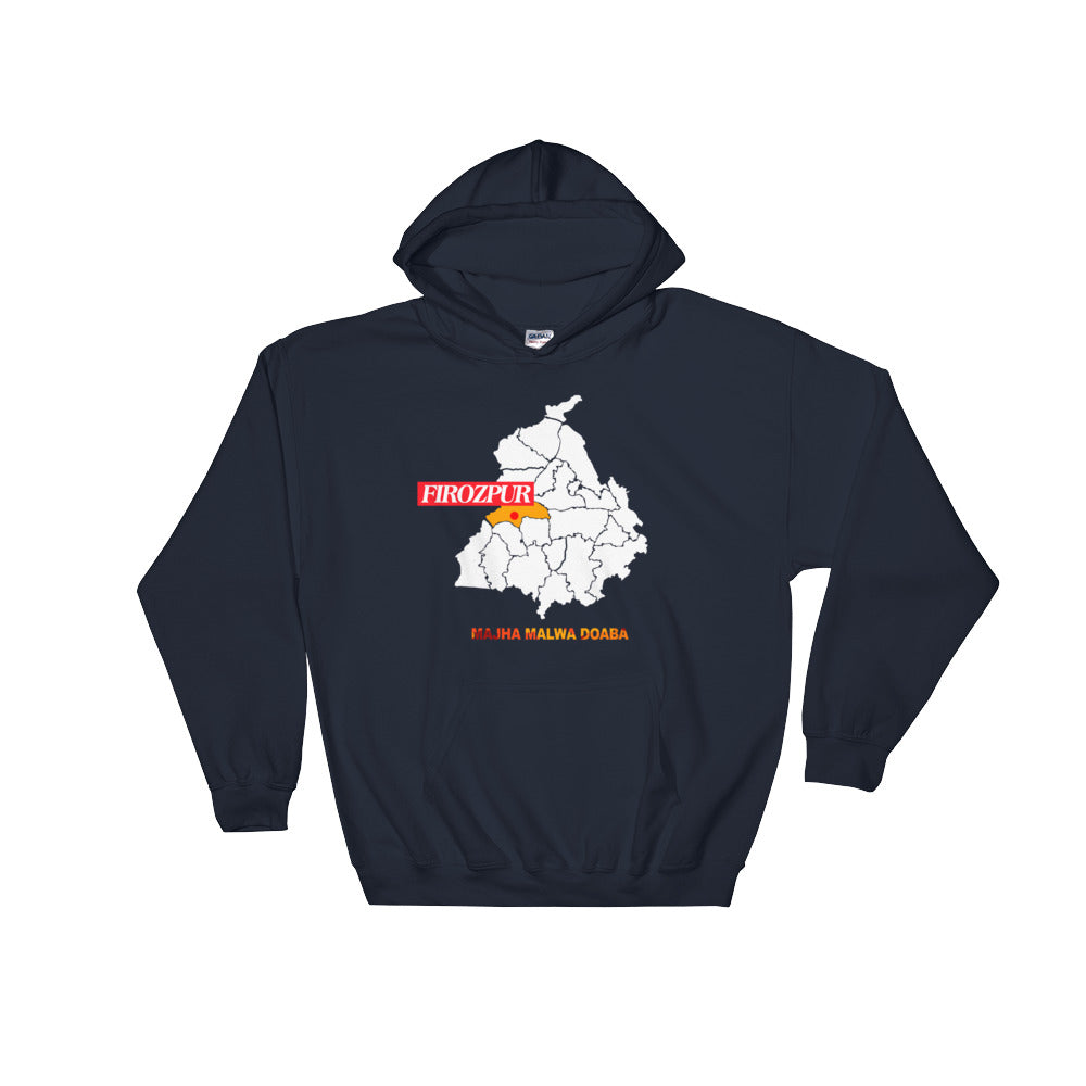 Firozpur District Hooded Sweatshirt