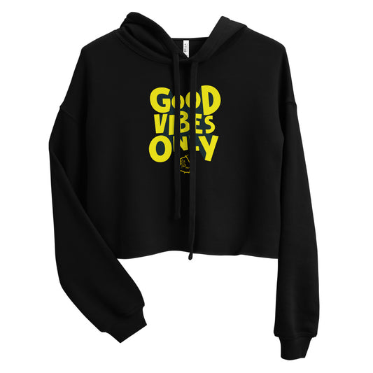 Good Vibes Only Crop Hoodie